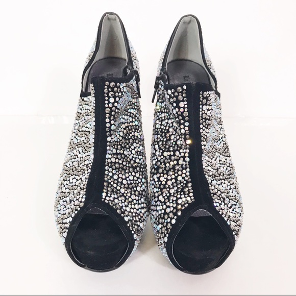 Lady Couture Swarovski Platform Heel Booties Glory - Picture 2 of 8